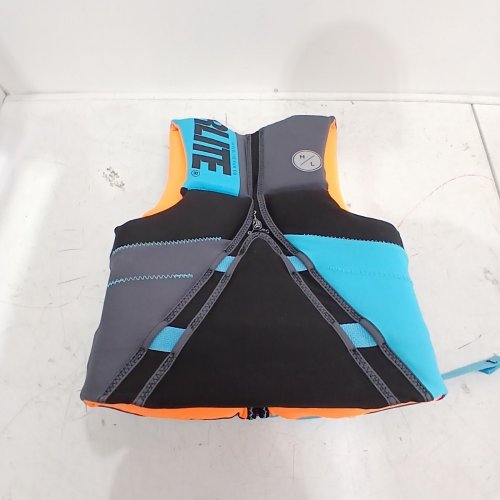 YOUTH HYPERLITE PFD VEST- 55LBS - 88LBS - BLUE/GREY/ORANGE (MODEL: 1819492) image 3