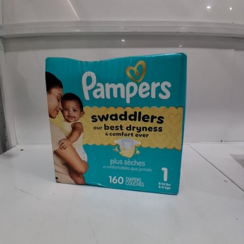 160PK PAMPERS SWADDLERS DIAPERS - SIZE 1 - 8-14LB image 2