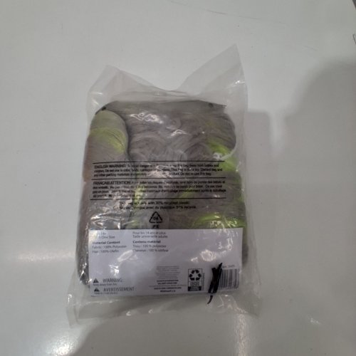 BOYS WAY TO CELEBRATE GHOST GLAM WIG - ONE SIZE FITS MOST - GRAY AND NEON GREEN image 3