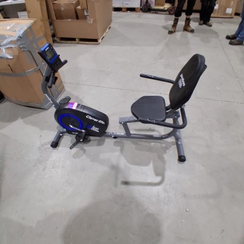 POOBOO RECUMBENT EXERCISE BIKE WITH MAGNETIC RESISTANCE SYSTEM, ADJUSTABLE CUSHIONED SEAT AND BACKREST, QUIET BELT DRIVE, LCD DIGITAL MONITOR PULSE SENSORS FOR AND TRANSPORT WHEELS (MODEL: W258) image 3