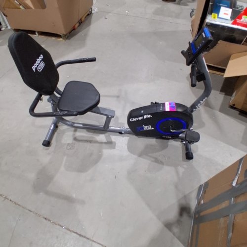 POOBOO RECUMBENT EXERCISE BIKE WITH MAGNETIC RESISTANCE SYSTEM, ADJUSTABLE CUSHIONED SEAT AND BACKREST, QUIET BELT DRIVE, LCD DIGITAL MONITOR PULSE SENSORS FOR AND TRANSPORT WHEELS (MODEL: W258) image 5