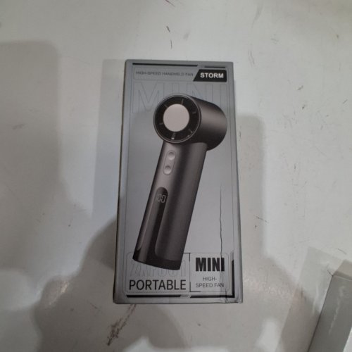 STORM MINI HANDHELD HIGH-SPEED FAN - 4000 MAH - WHITE (MODEL: ZXF001) image 5
