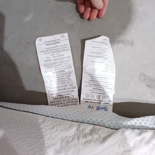 BEDLORE WASHABLE BAMBOO MATTRESS TOPPER WITH DEEP POCKETS FOR 6" TO 15" - 76" X 80" - WHITE (MODEL: QTB1P-2405CG-Q) image 2