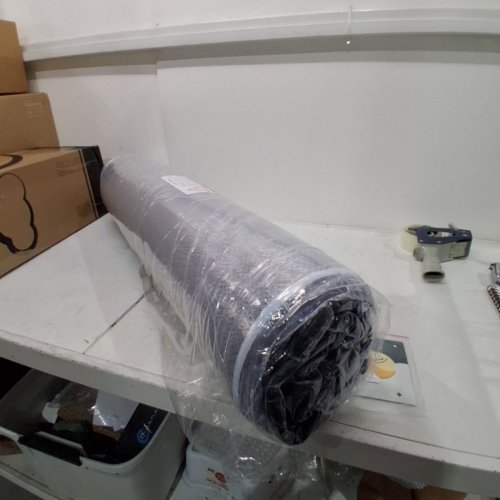 LUKACE FOLDABLE MATTRESS WITH WASHABLE COVER - 4" - TWIN- BLACK\WHITE image 3