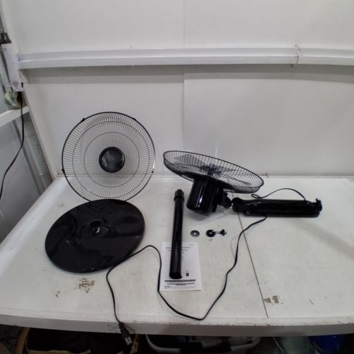 AOTTOP PEDESTAL FAN WITH LED DISPLAY, THERMOMETER AND REMOTE CONTROL - 65W - 16" - BLACK/SILVER image 3