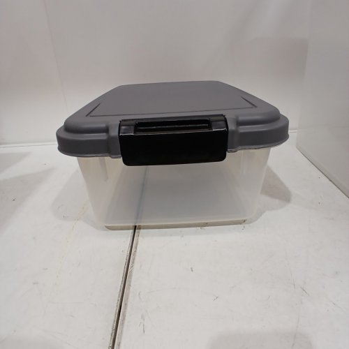 3PC IRIS AIRTIGHT PET FOOD STORAGE CONTAINER COMBO WITH SCOOP - 33QT & 12QT - GREY (MODEL: MP-8) image 5