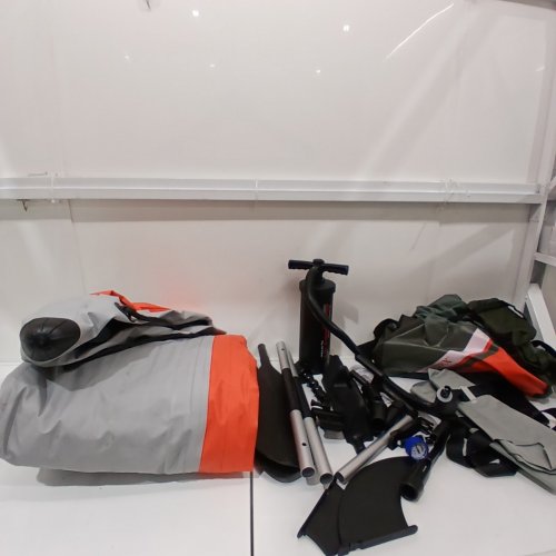 INTEX EXCURSION K1 PRO 1-PERSON INFLATABLE KAYAK WITH CARRY BAG AND PUMP - ORANGE/GREY (MODEL: 68303EP) image 3