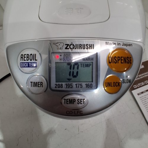 ZOJIRUSHI MICOM PANORAMA WINDOW WATER BOILER & WARMER - 4L - WHITE (MODEL: CD-LFC40) image 2