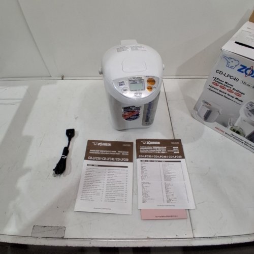 ZOJIRUSHI MICOM PANORAMA WINDOW WATER BOILER & WARMER - 4L - WHITE (MODEL: CD-LFC40) image 3