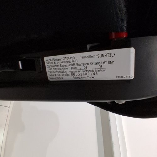 GRACO SLIMFIT3 LX 3-IN-1 CAR SEAT WITH ANTI-REBOUND BAR - GOTHAM GREY/ BLACK (MODEL: 2184499) image 2
