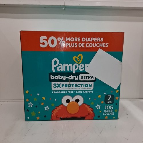 105PK PAMPERS BABY DRY ULTRA 3X PROTECTION - SIZE 7 image 6