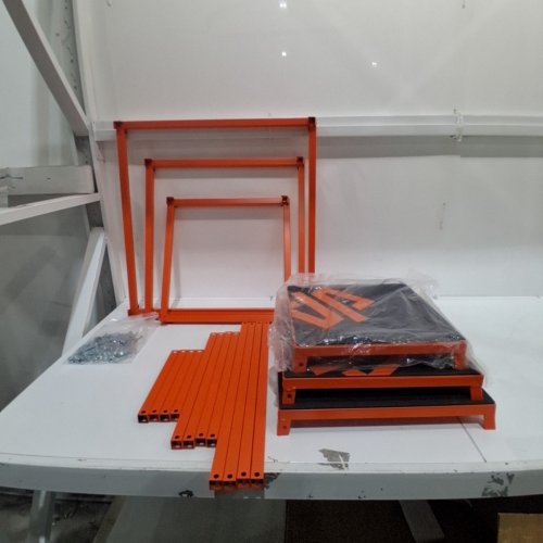 3PC SQUATZ PLYOMETRIC PLATFORM JUMP BOX SET WITH NON-SLIP AND ANTI-SKID RUBBER - ORANGE/BLACK (MODEL: SQPP-1) image 3