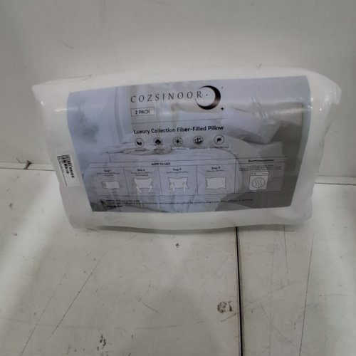 2PK COZSINOOR HOTEL QUALITY MICROFIBER BED PILLOWS - QUEEN SIZE - WHITE image 2