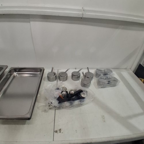4PC GARVEE HOME STAINLESS STEEL CHAFING DISH SET - 8QT / 5QT - SILVER (MODEL: PLS_33A76FLM) image 5