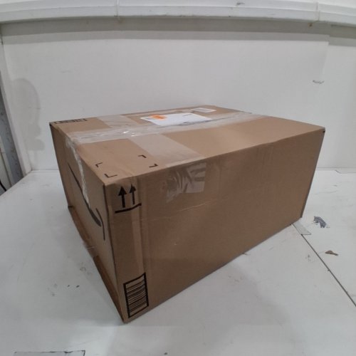 IRIS USA CAT LITTER BOX ENCLOSURE WITH SCOOP AND FRONT DOOR FLAP - 15" X 19" - NAVY/CLEAR ( MODEL: CLH-15) image 4