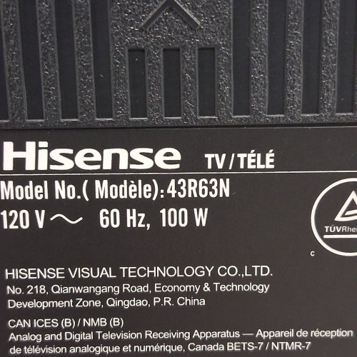 HISENSE 4K UHD HDR LRD ROKU SMART TV - 43" - BLACK (MODEL: 43R63N) image 14