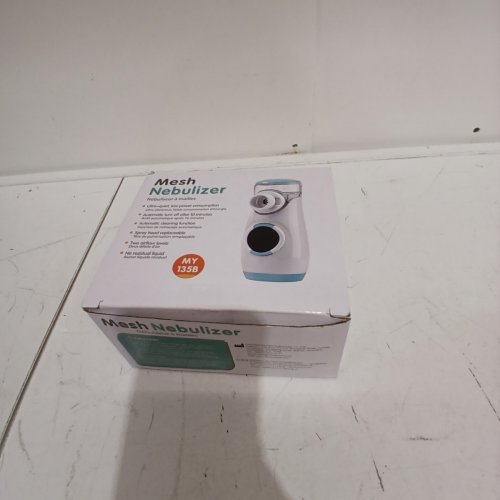 RECHARGEABLE MESH NEBULIZER WITH DIGITAL TIMER - WHITE/TEAL - (MODEL: MY-135B) image 3