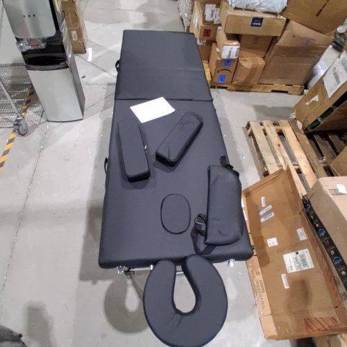 BEST MASSAGE ALUMINUM MASSAGE TABLE FOLDING PORTABLE BED - 73" - BLACK (MODEL:BT-ALMT1363-BLACK) image 2