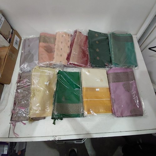 11 ASSORTED TRADITIONAL SAREE'S - VARIOUS COLOURS / STYLES image 2