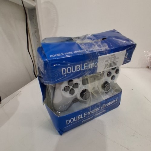 THIRD PARTY BLUETOOTH WIRELESS CONTROLLER FOR PLAYSTATION 4 (PS4) AND PC WITH DOUBLE MOTOR VIBRATION - WHITE (MODEL: CUH-ZCT2E) image 5