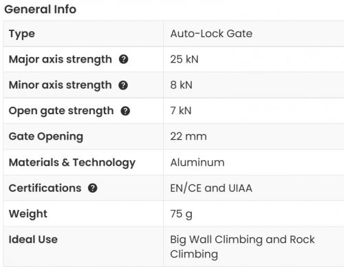 PETZL LIGHTWEIGHT OK TRIACT-LOCK CARABINER - SILVER AND ORANGE (MODEL: M33A TL) image 2