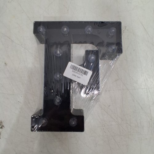 LIGHT-UP LED MARQUEE LETER "F" - 9" - BLACK image 2