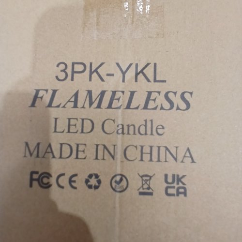 3PK FLAMELESS LED CANDLES - IVORY (MODEL: 3PK-YKL) image 3