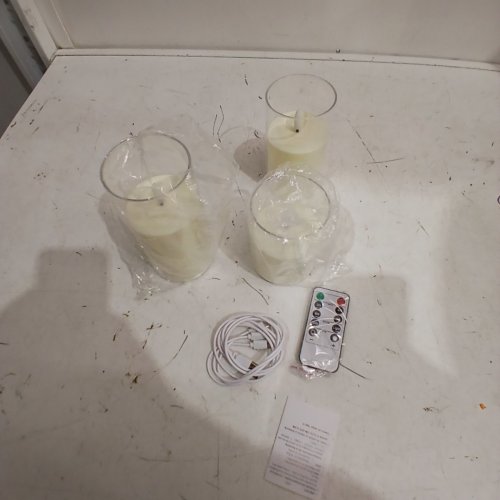 3PK FLAMELESS LED CANDLES - IVORY (MODEL: 3PK-YKL) image 4