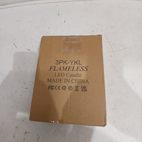 3PK FLAMELESS LED CANDLES - IVORY (MODEL: 3PK-YKL) image 5