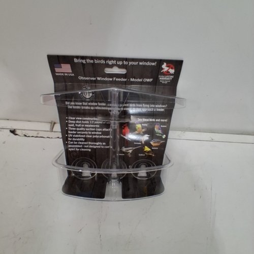 DROLL YANKEES OBSERVER WINDOW FEEDER - 0.5LBS CAPACITY- CLEAR (MODEL: OWF) image 3
