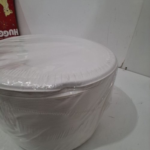 150PK DISPOSABLE PAPER PLATES - 9" - WHITE image 3