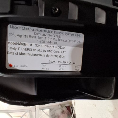 SAFETY 1ST EVERSLIM ALL-IN-ONE CONVERTIBLE CAR SEAT - BLACK (MODEL: 22440CHHR) image 2