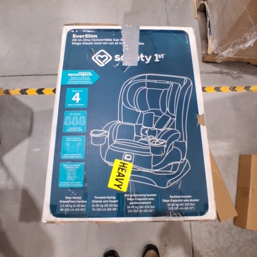 SAFETY 1ST EVERSLIM ALL-IN-ONE CONVERTIBLE CAR SEAT - BLACK (MODEL: 22440CHHR) image 8