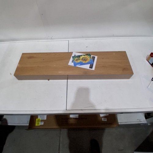 2PK DEEP and WIDE FLOATING SHELVES - 36" X 9" X 1.5" - OAK - (MODEL: X004VU5BPP ) image 2