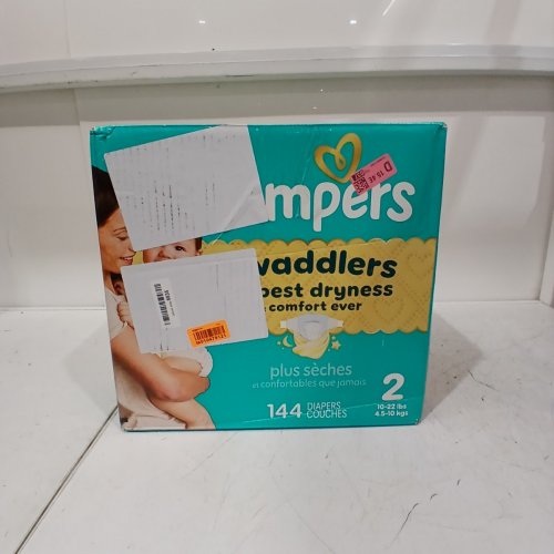 144PK PAMPERS SWADDLERS DISPOSABLE BABY DIAPERS - SIZE 2 (10-22LBS) image 3