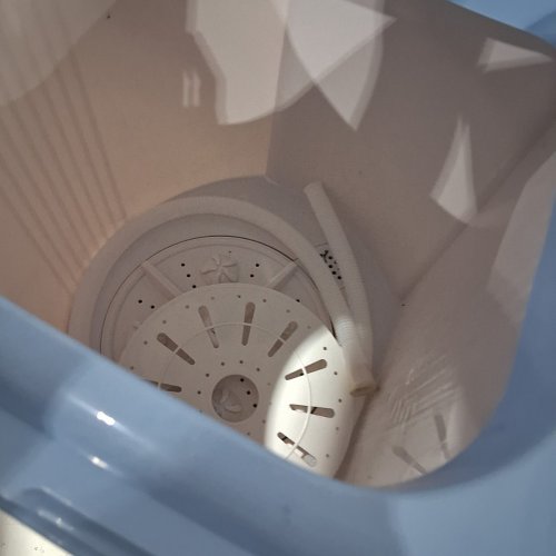 PYLE PURE CLEAN 2-IN-1PORTABLE WASHING MACHINE WITH WASHER & DRYER - 7.7LBS / 3.3LBS CAP - WHITE/BLUE (MODEL: PUCWM22) image 6
