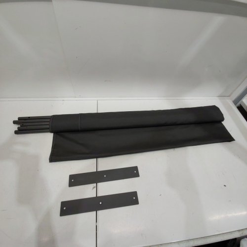 HELIOS&HESTIA 1 PANEL INDOOR FOLDING PORTABLE PRIVACY SCREEN - 71" X 71" - DARK GREY (MODEL: HHLX-RD180GREY-1) image 2