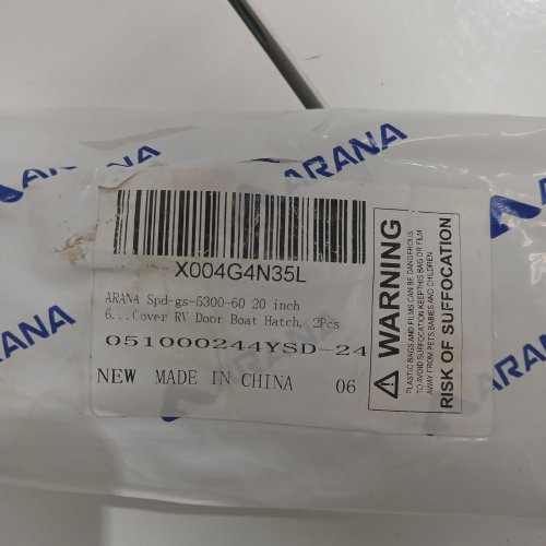 2PK ARANA MULTIPURPOSE GAS STRUTS HYDRAULIC LIFT SPRING FOR RVS/BOATS/HOT TUBS & MORE - 20" / 60 LBS - BLACK (ITEM: SPD-GS-5300-60) image 3
