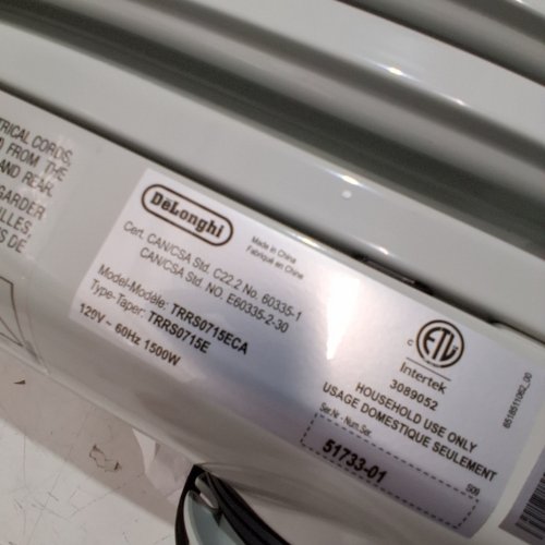 DELONGHI RADIA DIGITAL S ECO RADIANT HEATER FOR HOME USE ONLY - 120V, 1500W - GREY/WHITE - (MODEL: TRRS0715E) image 3