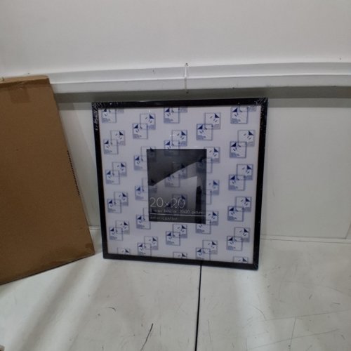 AMERICANFLAT PICTURE FRAME WITH POLISHED PLEXIGLASS - 20" X 20" - BLACK image 2