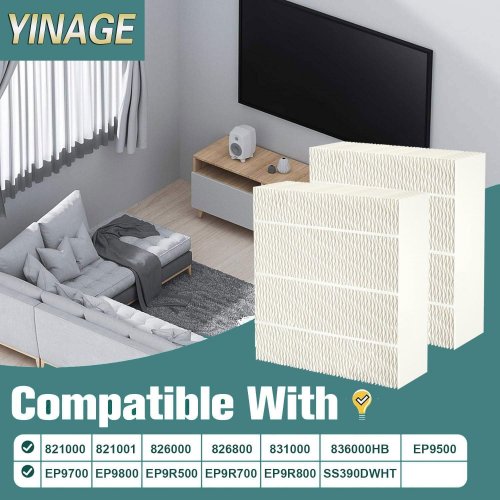 2PK YINAGE 1043 SUPER HUMIDIFIER WICK FILTER FOR AIRCARE EP9500, EP9700, EP9800, EP9R500, EP9R800, 821000, 826000, 826800, 831000 BEMIS SPACE SAVER 800 8000 HUMIDIFIERS image 2
