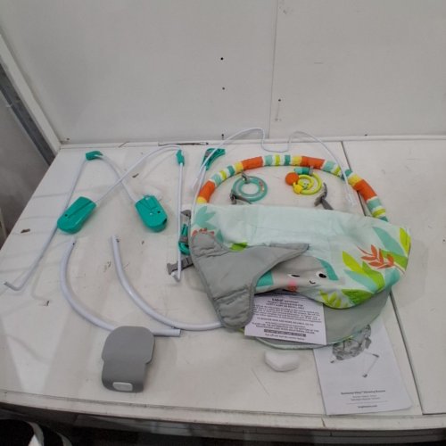 BABY BRIGHT STARTS NO SLIP BOUNCER SOOTHING VIBRATIONS INFANT SEAT - RAINFOREST VIBES - MULTICOLOUR - (MODEL: 12227-ES) image 2