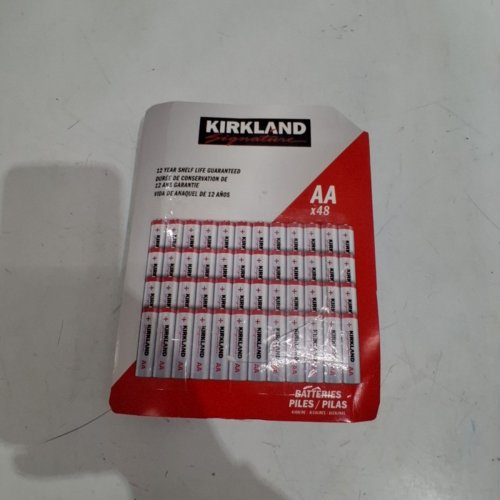 48PK KIRKLAND SIGNATURE KIRKLAND SIGNATURE AA BATTERIES -SILVER/RED (MODEL: 1938092) image 3