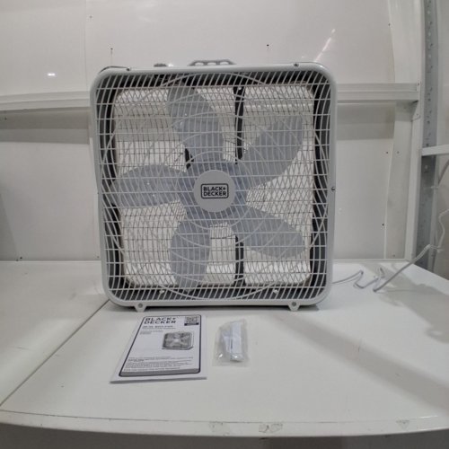 BLACK + DECKER PLUG-IN BOX FAN WITH 3 SPEED SETTINGS - 20" - WHITE (MODEL: BFB20S) image 3