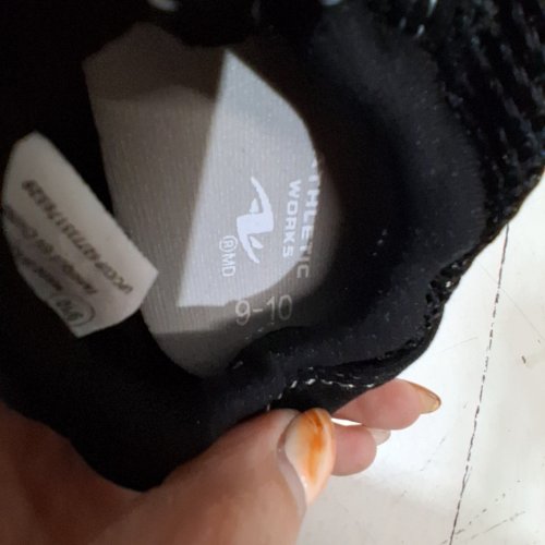 TODDLER ATHLETIC WORKS SLIP ON WATER SHOES - SIZE 9-10T - BLACK image 2