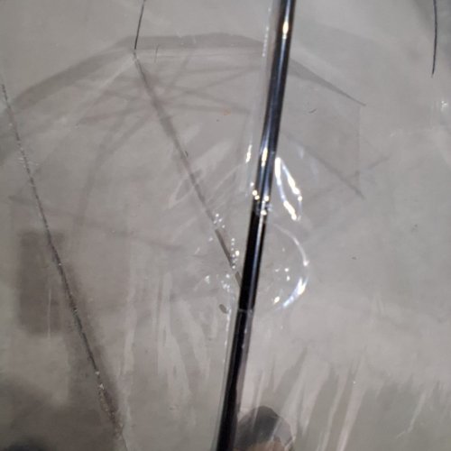 50PK WEDDING CLEAR UMBRELLA WITH HANDLE - CLEAR image 3