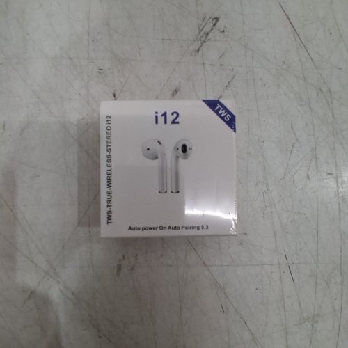 TWS TRUE WIRELESS BLUETOOTH AUTO PAIRING EARBUDS - WHITE (MODEL: I12) image 2