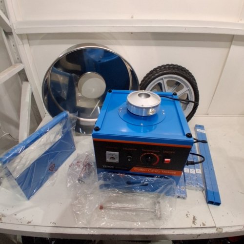 VEVOR COMMERCIAL ELECTRIC COTTON CANDY MACHINE WITH CART - 1000W - BLUE (MODEL: MHTJJPHC01) image 3