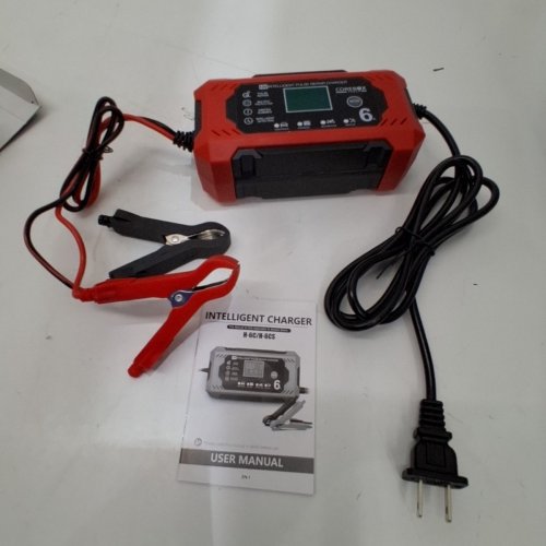 COREBOX CAR BATTERY CHARGER & MAINTAINER -12V- RED/BLACK (MODEL: H-6CS) image 3