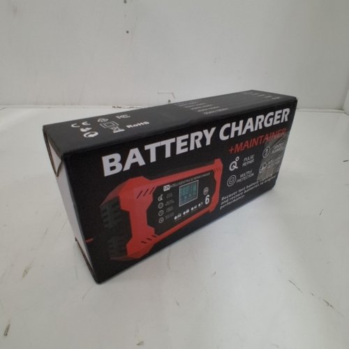 COREBOX CAR BATTERY CHARGER & MAINTAINER -12V- RED/BLACK (MODEL: H-6CS) image 5